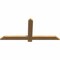 Ekena Millwork Eugene Smooth Timber Gable Bracket, Western Red Cedar, 48"W x 22"H x 1 1/2"D x 3 1/2"F, 11/12 Pitch GBW048X22X0204EUG00SWR - alternate 4